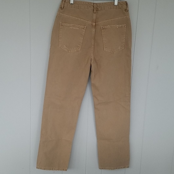 New Free People Tan Distressed Straight Le… - Picture 11 of 13